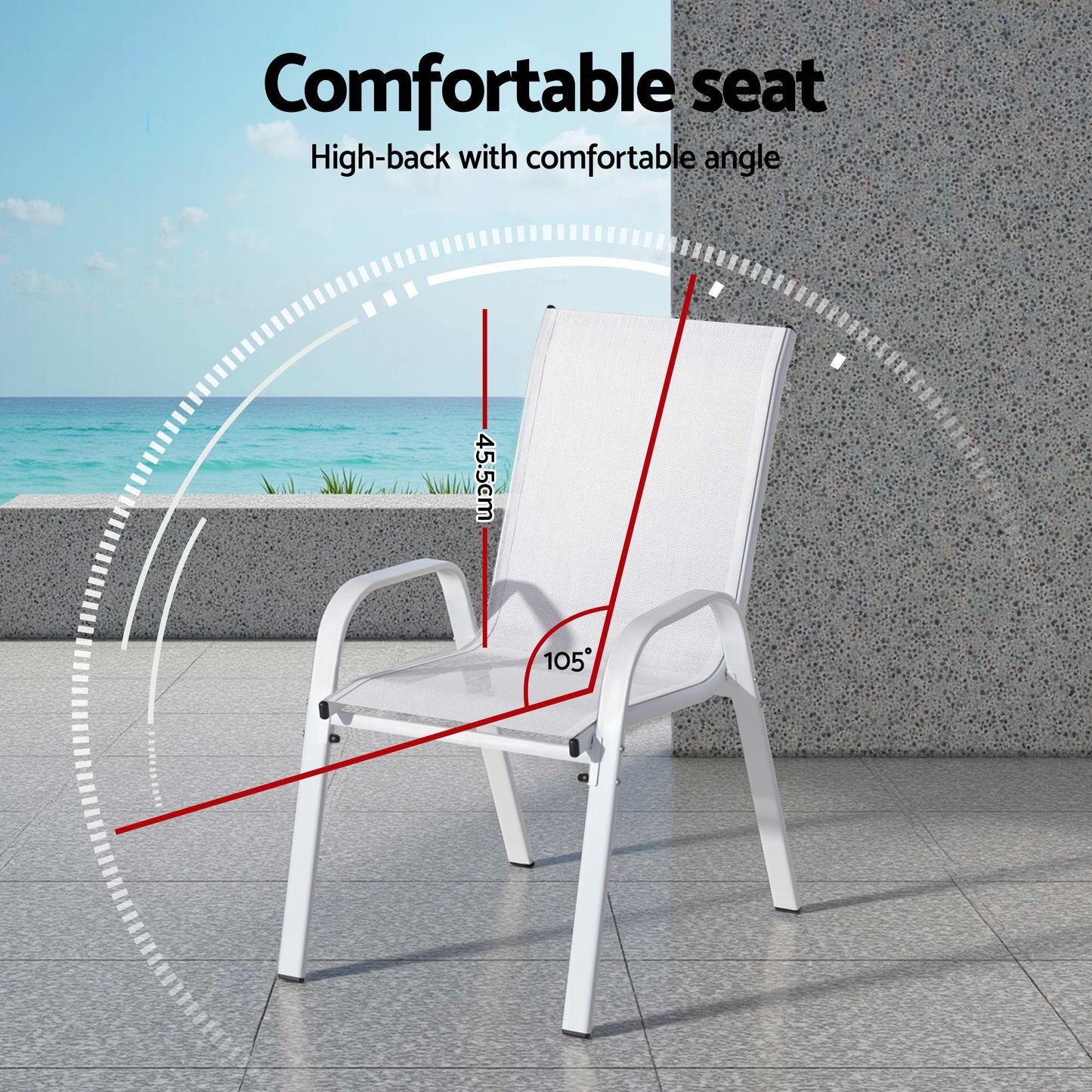 Gardeon 7PCS Outdoor Dining Set Table and Chairs Patio Garden Furniture Steel