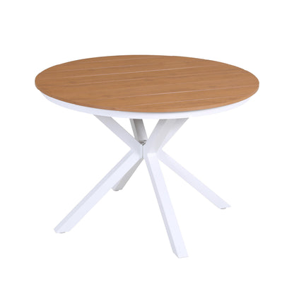 Gardeon Outdoor Dining Table 108CM Aluminum Frame WPC Top Desk Patio Furniture
