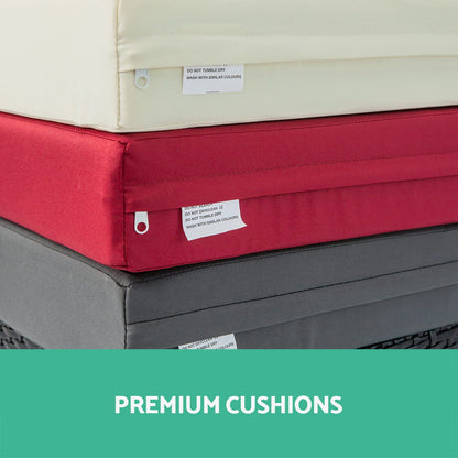 Gardeon Outdoor Dining Set 13 Piece Wicker Table Chairs Setting Black - Furniture > Outdoor > Outdoor Dining Sets