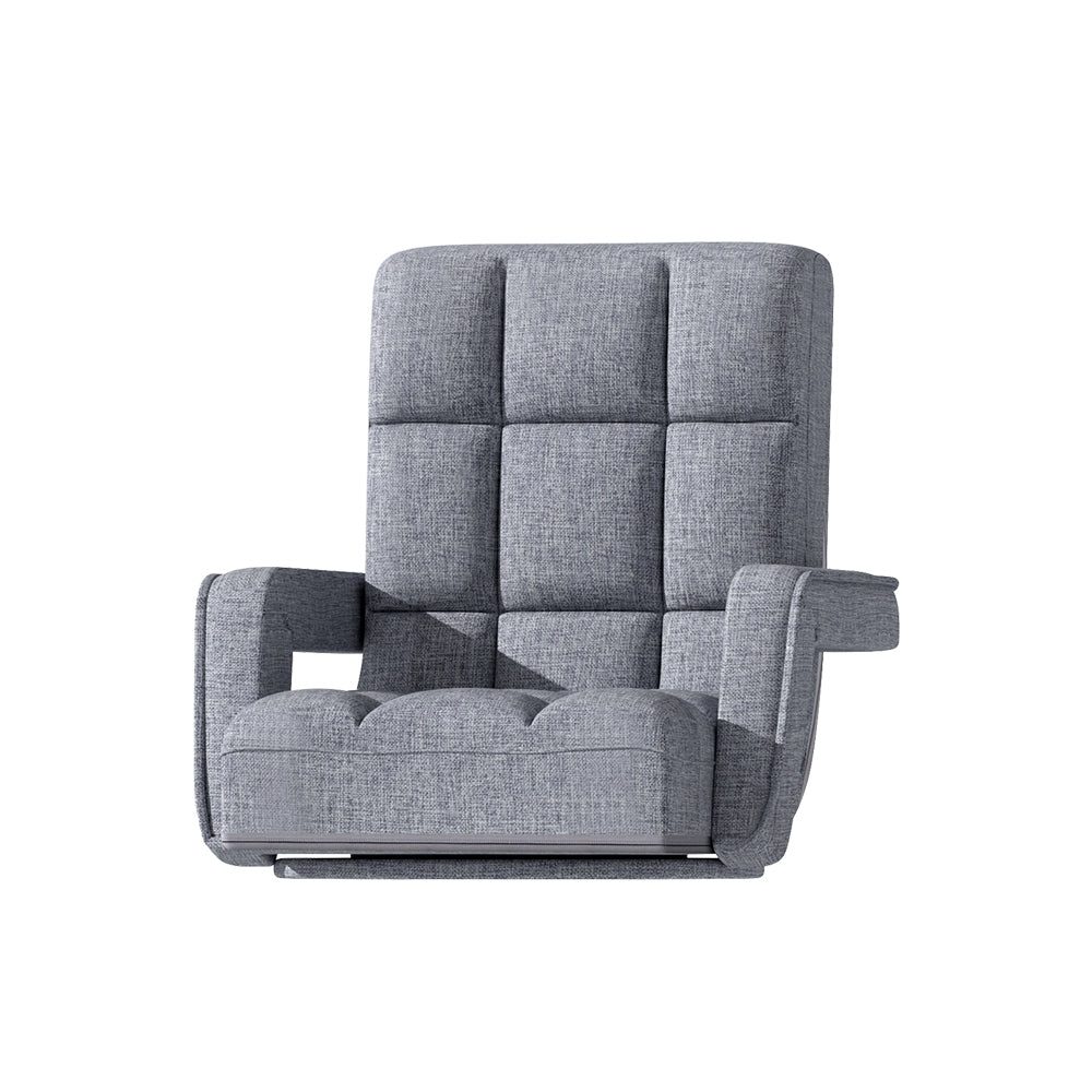 Artiss Floor Lounge Sofa Bed Swivel Grey - Furniture > Sofas > Sofas & Sofa Beds