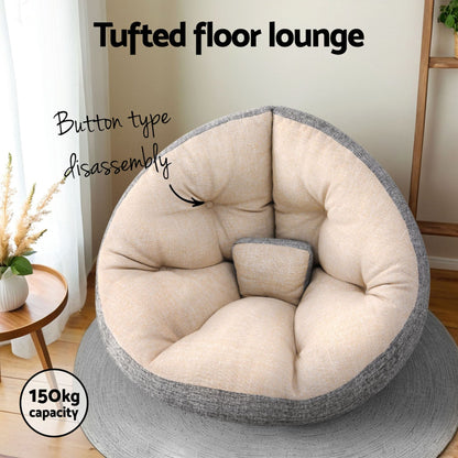 Floor Lounge and Coffee Table w/ Charging Station Set