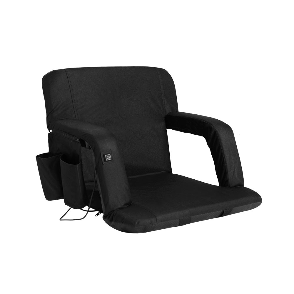 Artiss Lounge Sofa Bed With Armrest Heated Floor Recliner Futon Couch Folding Chair Cushion - Furniture > Bar Stools &