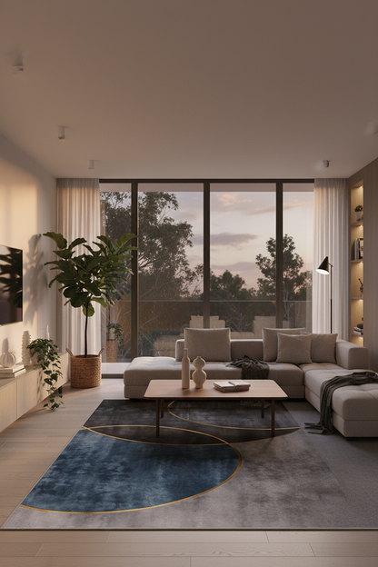 geometric floor rug KK Lifestyle Australia