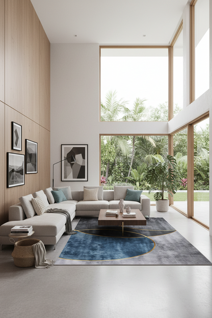 geometric floor rug KK Lifestyle Australia