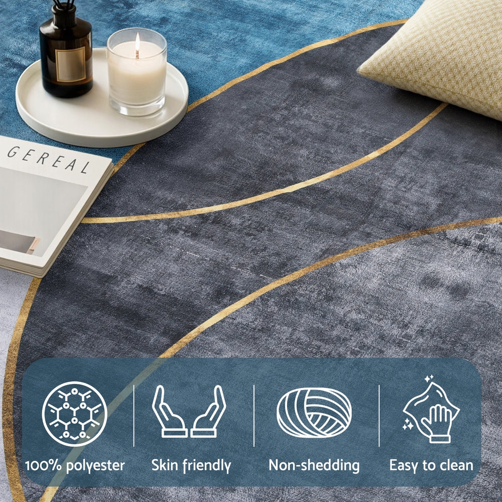 Washable Floor Rug 240X340cm Large Geometric Area Rug Modern Floor Carpet