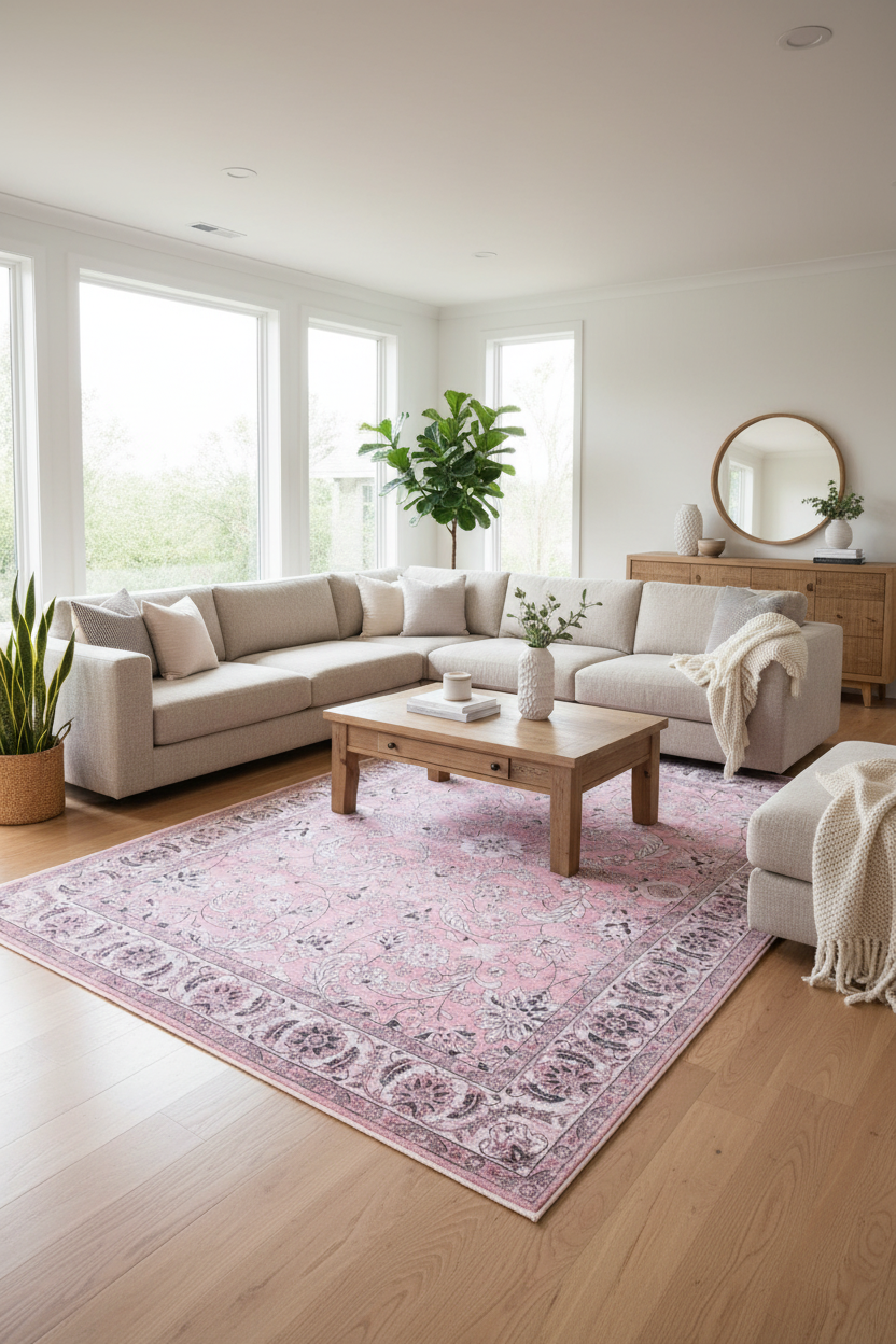 Vintage floral rug KK Lifestyle Australia