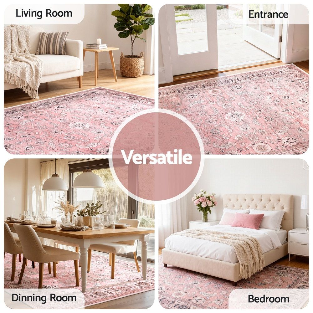 Floor Rug 240X340cm Large Washable Area Rug Vintage Living Room Carpet
