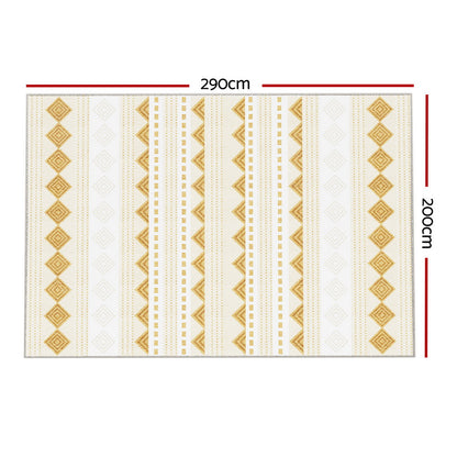 Artiss Rug 200x290cm Area Rug Washable Mat Large Carpet Soft Short Pile Ella - Home & Garden > Rugs > Floor Rugs