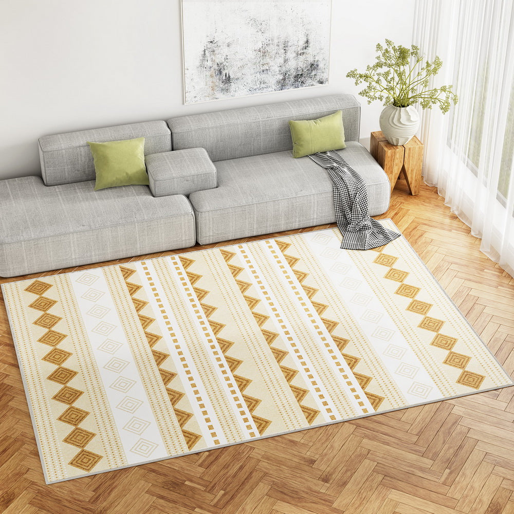 Artiss Rug 200x290cm Area Rug Washable Mat Large Carpet Soft Short Pile Ella - Home & Garden > Rugs > Floor Rugs