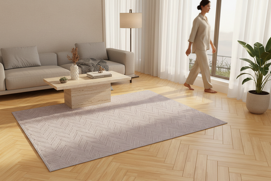 Rug 120x160cm Area Washable Mat Large Carpet Microfiber Ripple