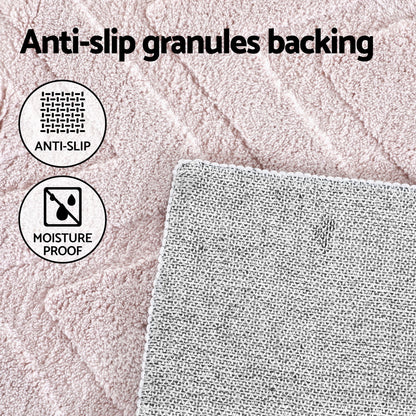 Artiss Rug 200x290cm Area Rug Washable Mat Large Carpet Microfiber Ripple - Home & Garden > Rugs > Floor Rugs