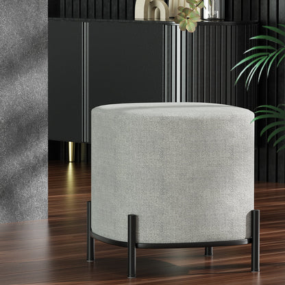 Artiss Ottoman Foot Stool Square Linen Grey - Furniture > Living Room > Ottomans & Footstools