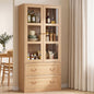 Wood buffet sideboard cabinet 180cm hutch storage kitchen drawer door wood 80cm x 40cm x 180cm - home storage cabinet Australia