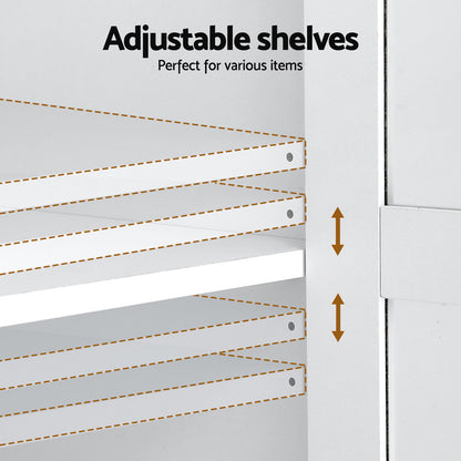 Buffet Sideboard 180cm Hutch Storage Cabinet Kitchen Drawer Door White