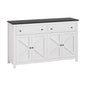 Buffet Sideboard Storage Cabinet Kitchen Cupboard 2 Drawers 140CM Black