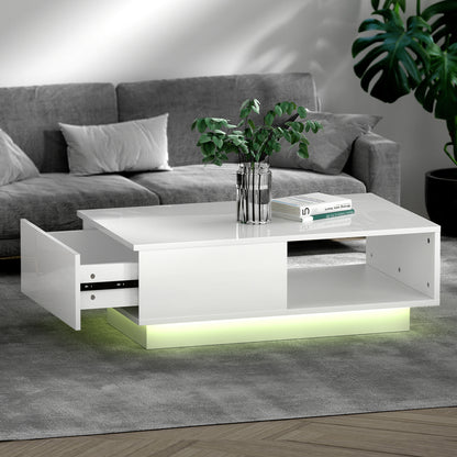 Artiss Coffee Table Led Lights White - Home & Garden > Lighting > Night Lights & Ambient Lighting