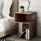 Artiss Bedside Table Shelves Side End Table Storage Nightstand Rust Oak UMENI - Furniture > Living Room > Bookcases &