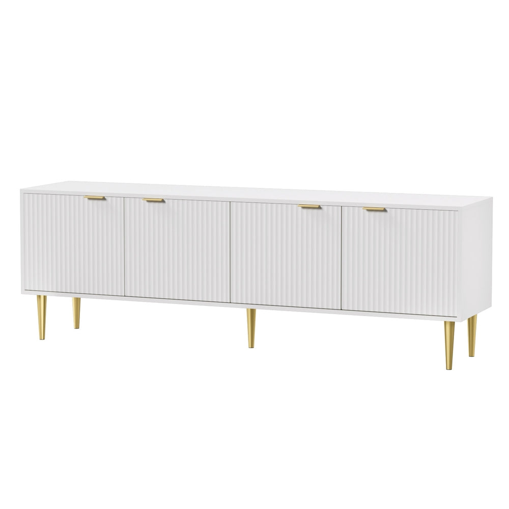 Artiss TV Cabinet Entertainment Unit Stand Storage 180CM White Furniture > Living Room > TV Units