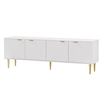 Artiss TV Cabinet Entertainment Unit Stand Storage 180CM White Furniture > Living Room > TV Units
