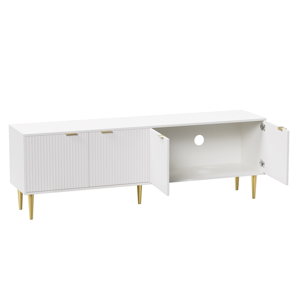 Artiss TV Cabinet Entertainment Unit Stand Storage 180CM White Furniture > Living Room > TV Units