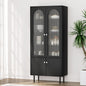 Artiss Buffet Sideboard Cupboard Cabinet Black Furniture > Dining > Buffets & Sideboards