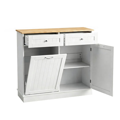 Buffet Sideboard Cabinet Kitchen Tilt Out Bin Holder Storage Cupboard