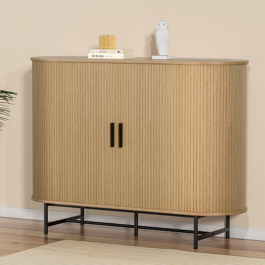 Artiss Buffet Sideboard Cupboard Cabinet Sliding Doors Pantry Storage Oak PIIA - Furniture > Dining > Buffets &