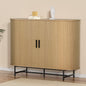 Artiss Buffet Sideboard Cupboard Cabinet Sliding Doors Pantry Storage Oak PIIA - Furniture > Dining > Buffets &