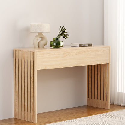 Artiss Console Table Hallway Fluted 120CM Pine - Furniture > Living Room > Side Tables