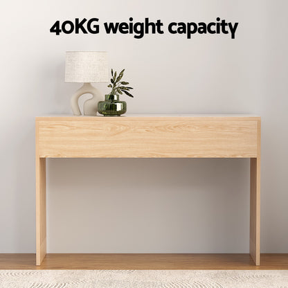 Artiss Console Table Hallway Fluted 120CM Pine - Furniture > Living Room > Side Tables