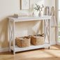 Artiss Console Table Entryway Hallway Display 2-Tier Narrow Sofa Table 100CM White
