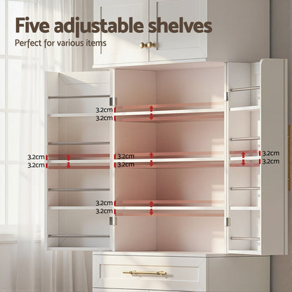 Buffet Sideboard Cabinet Pantry Kitchen Storage Cupboard Drawers Doors
