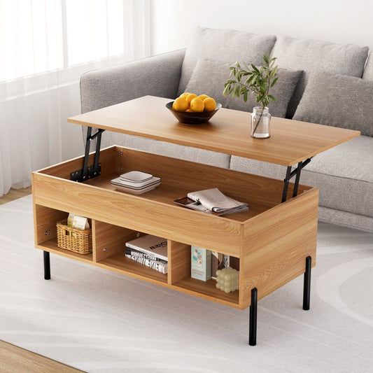 Artiss Coffee Table Lift-top Oak - Furniture > Living Room > Coffee Tables