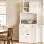 Buffet Sideboard Hutch Cabinet - BEINI White