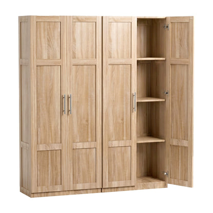2x Buffet Sideboard Cabinet Pantry Hutch Kitchen Storage Organiser Pine