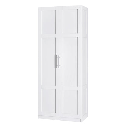 2 Door Buffet Sideboard Cupboard Cabinet Pantry White