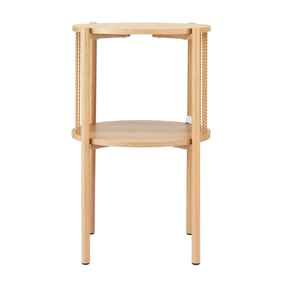 Artiss Coffee Table 2 Tier Round Wood Furniture > Living Room > Coffee Tables