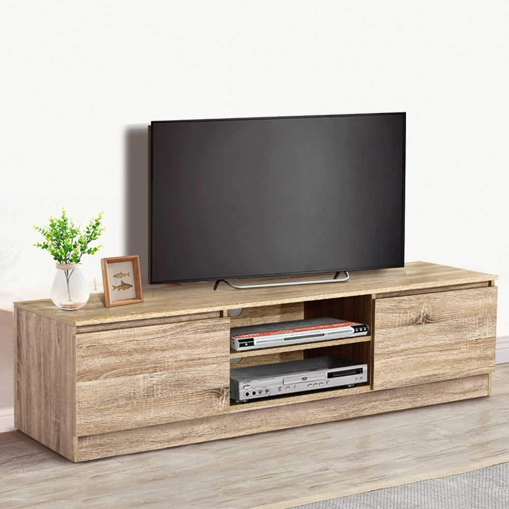 Artiss TV Cabinet Entertainment Unit 160cm Pine Charles - Furniture > Living Room > TV Units