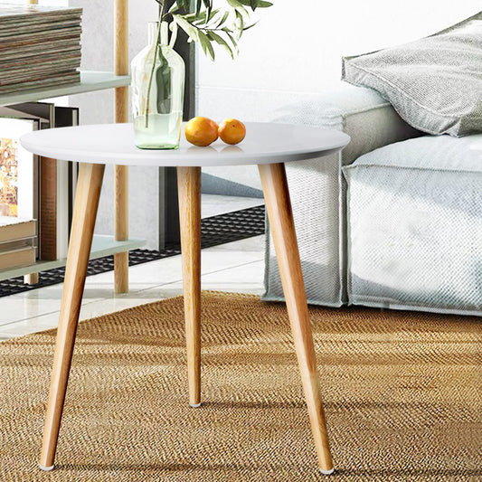 Artiss Coffee Table Round 50CM Callix - Furniture > Living Room > Coffee Tables