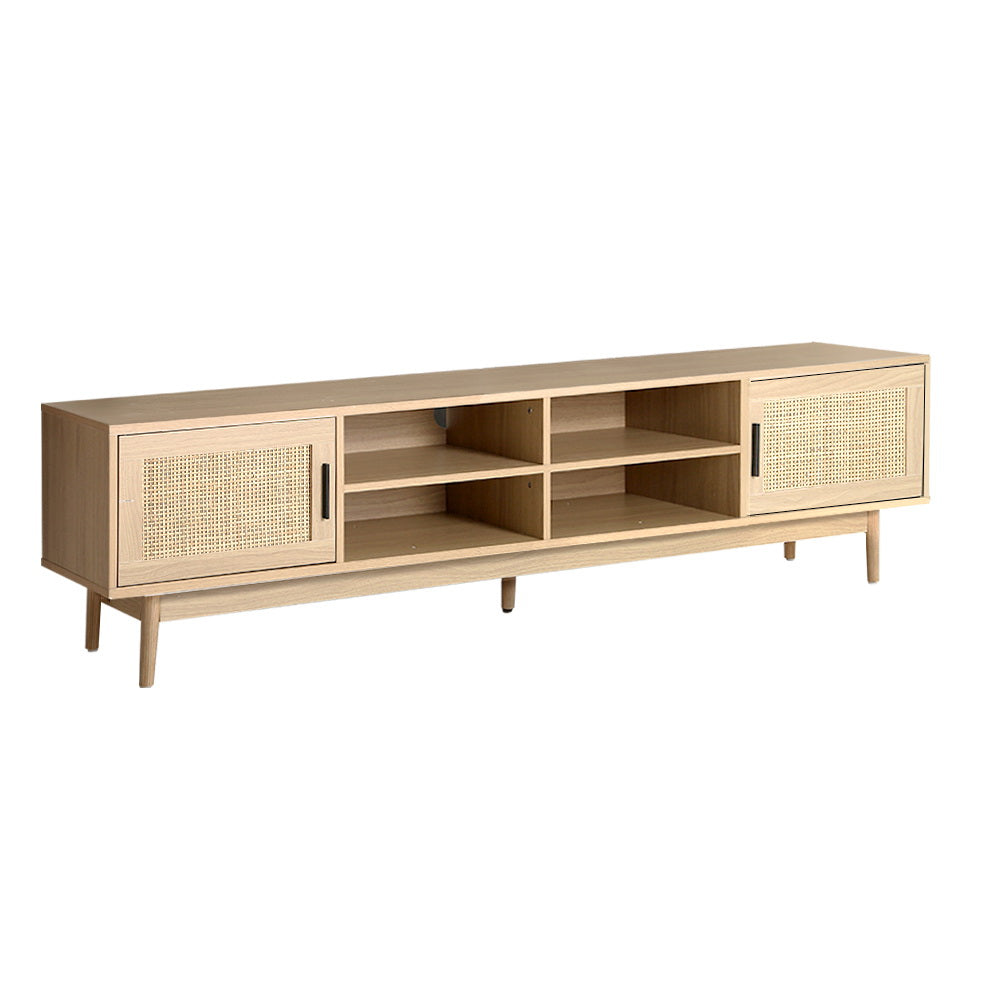 Artiss TV Cabinet Entertainment Unit 180cm Rattan Cole - Furniture > Living Room > TV Units