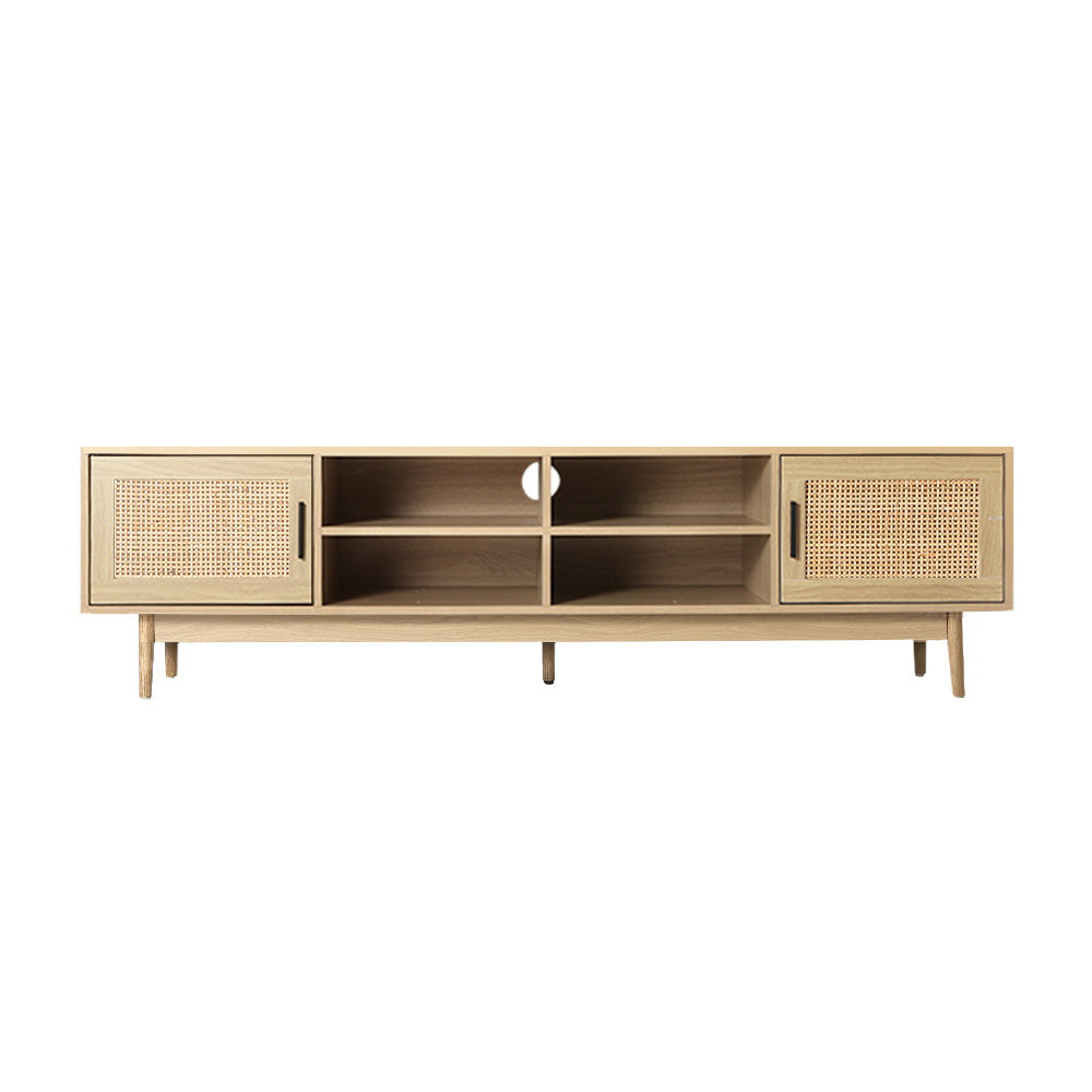 Artiss TV Cabinet Entertainment Unit 180cm Rattan Cole - Furniture > Living Room > TV Units