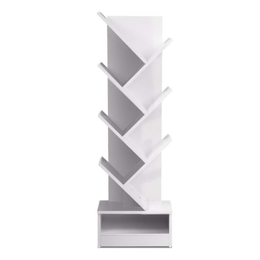 Artiss Tree Bookshelf 7 Tiers ECHO White Furniture > Office