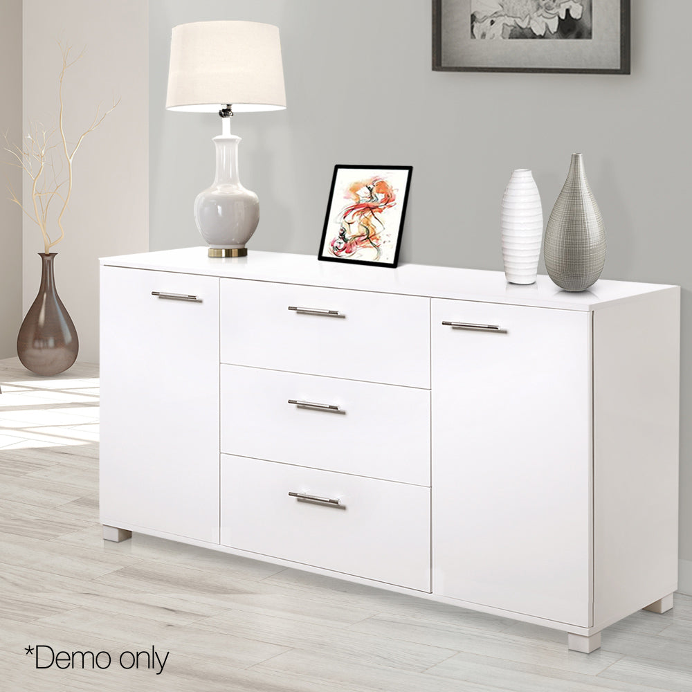 Buffet Sideboard High Gloss - White