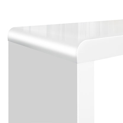 Artiss Nesting Coffee Table Set of 3 Glossy White - Furniture > Living Room > Coffee Tables