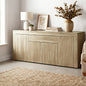 Oak buffet sideboard oak 180cm x 35.5cm x 72.5cm - home storage cabinet Australia
