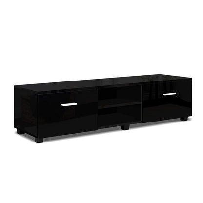 Artiss Entertainment Unit TV Cabinet 140cm Black Jim - Furniture > Living Room > TV Units