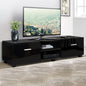 Artiss Entertainment Unit TV Cabinet 140cm Black Jim - Furniture > Living Room > TV Units