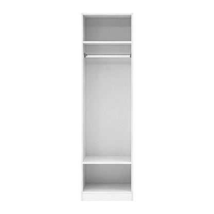 2X Wardrobe Clothes Closet Storage Organiser Shelf White