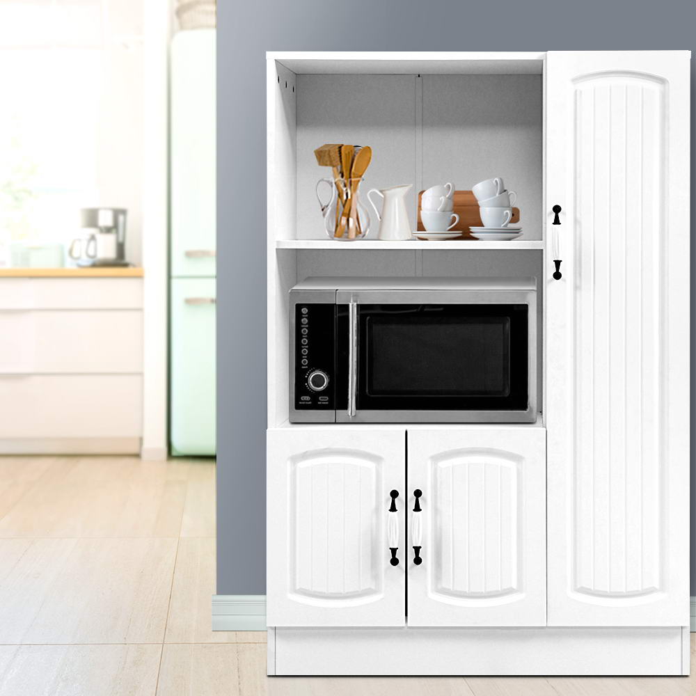 White buffet sideboard white 80cm x 38.5cm x 120cm - home storage cabinet Australia