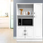 White buffet sideboard white 80cm x 38.5cm x 120cm - home storage cabinet Australia